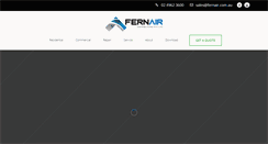 Desktop Screenshot of fernair.com.au